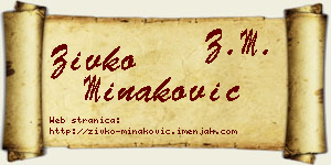 Živko Minaković vizit kartica